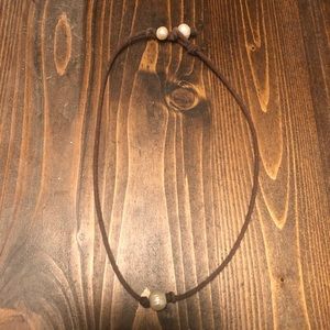 Leather necklace